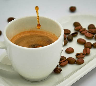 böna till kaffe med espressomaskin